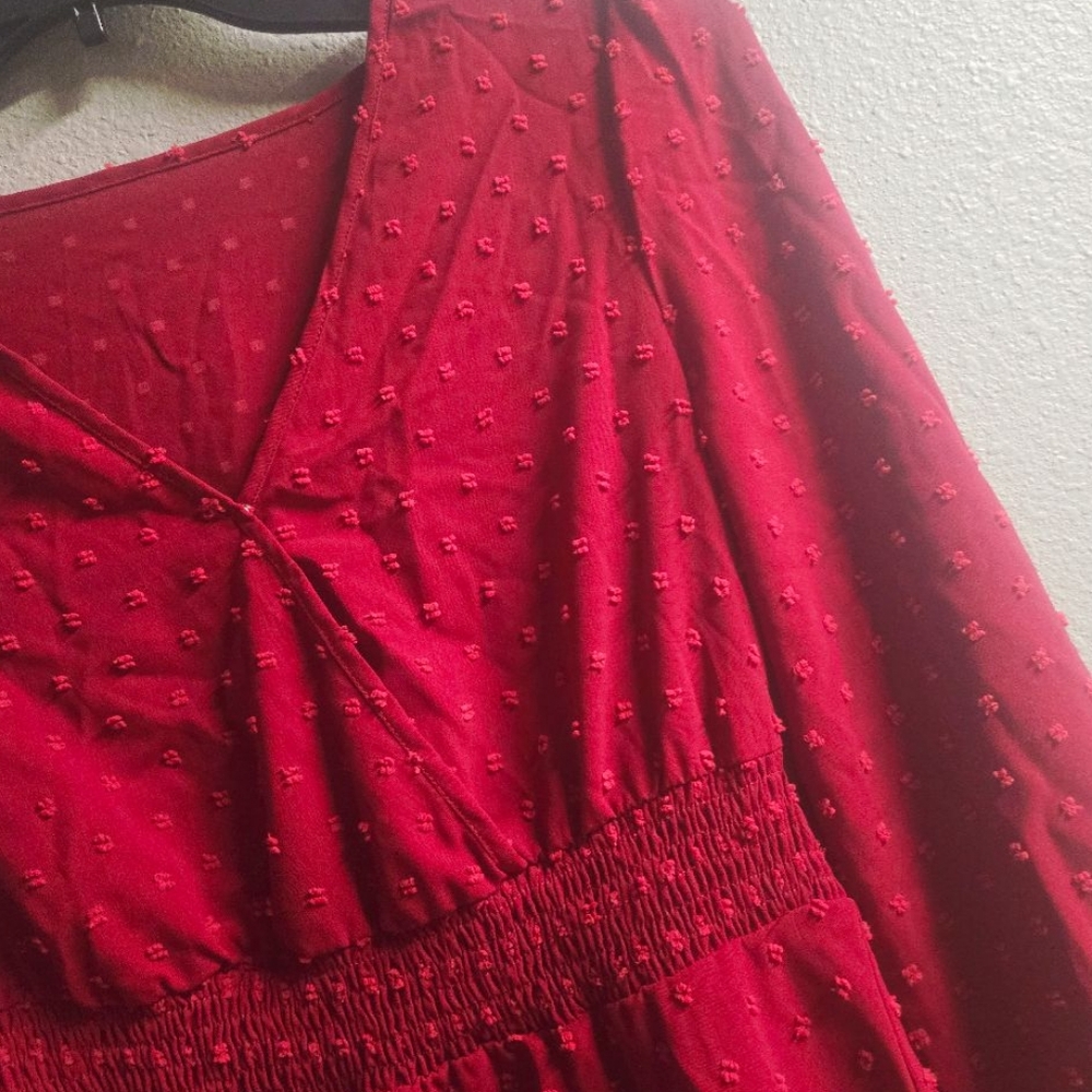NWOT! Burgundy Long Sleeve Mini Dress
